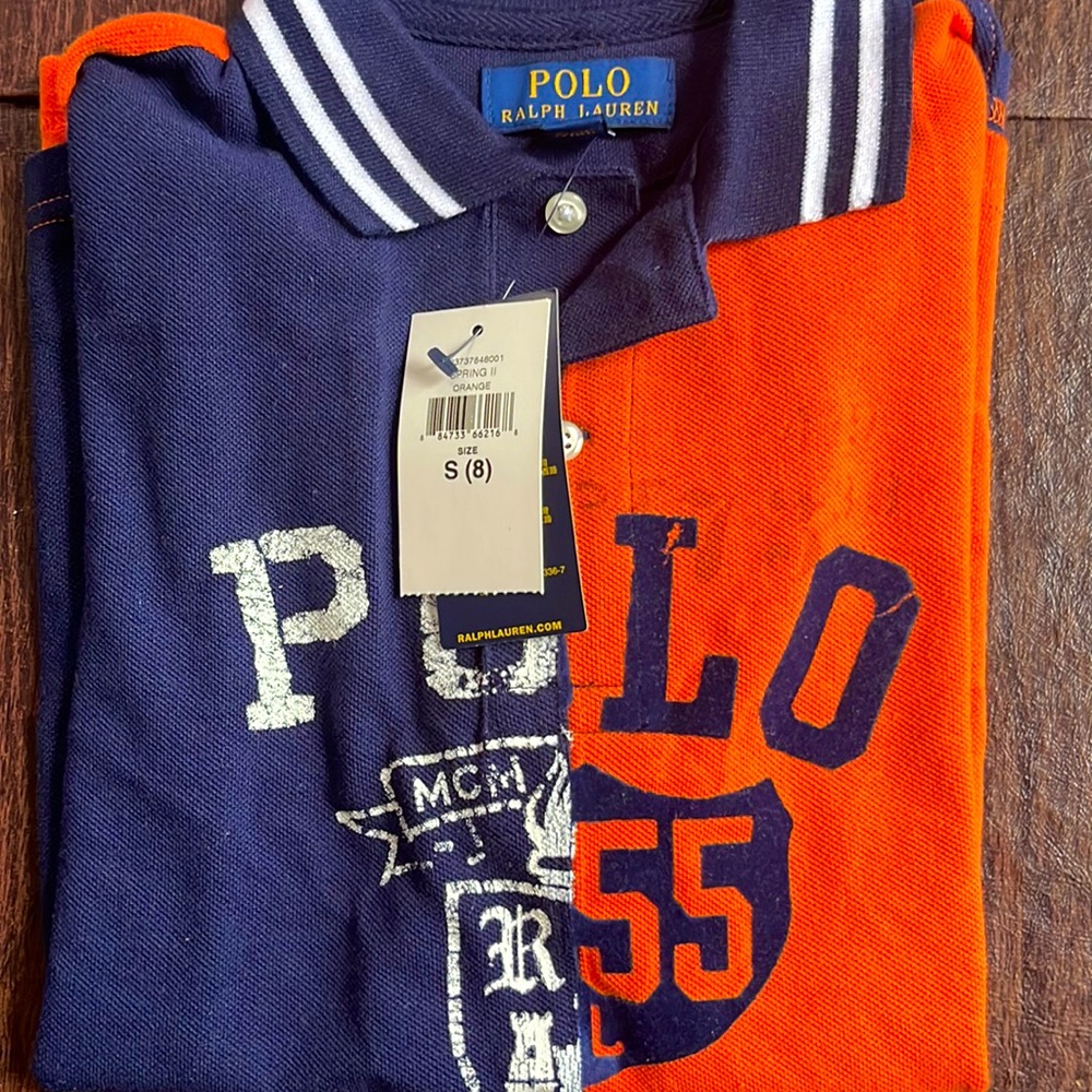 Polo Ralph Lauren Polo in Navy and Orange size Small 8